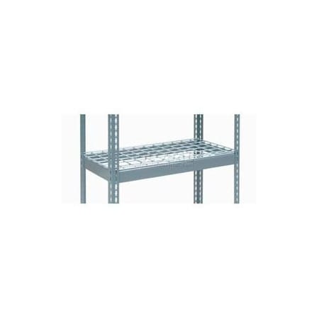 Global Industrial Additional Shelf, Double Rivet, Wire Deck, 60inW x 36inD, Gray 502490